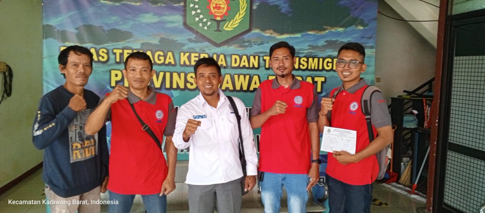 mengawal PUK-GSPMII PT. Bio Konversi Indonesia di Kantor UPTD Pengawasan Wilayah II Kab. Karawang terkait Pengaduan Upah dibawah UMK Kota Bekasi tahun 2026